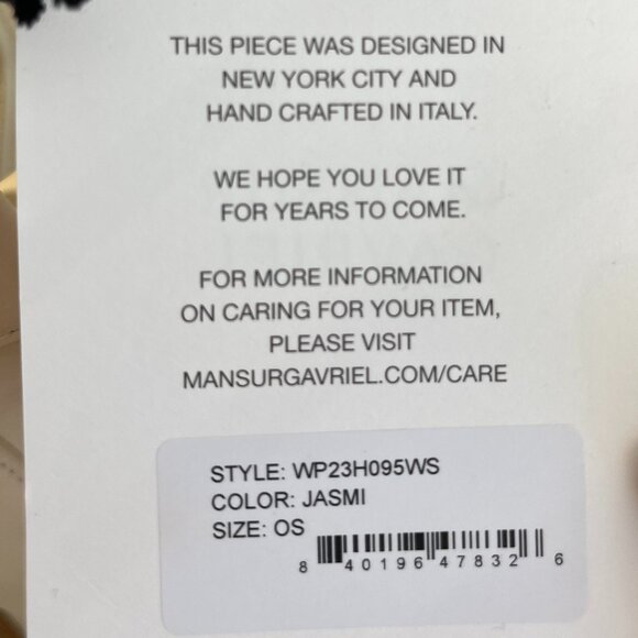 $695 retail MANSUR GAVRIEL Candy Hobo NWT in Jasmine (off white) shoulder bag - Picture 12 of 14